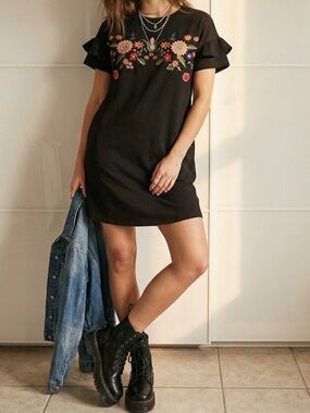 THML Black Shirt Dress